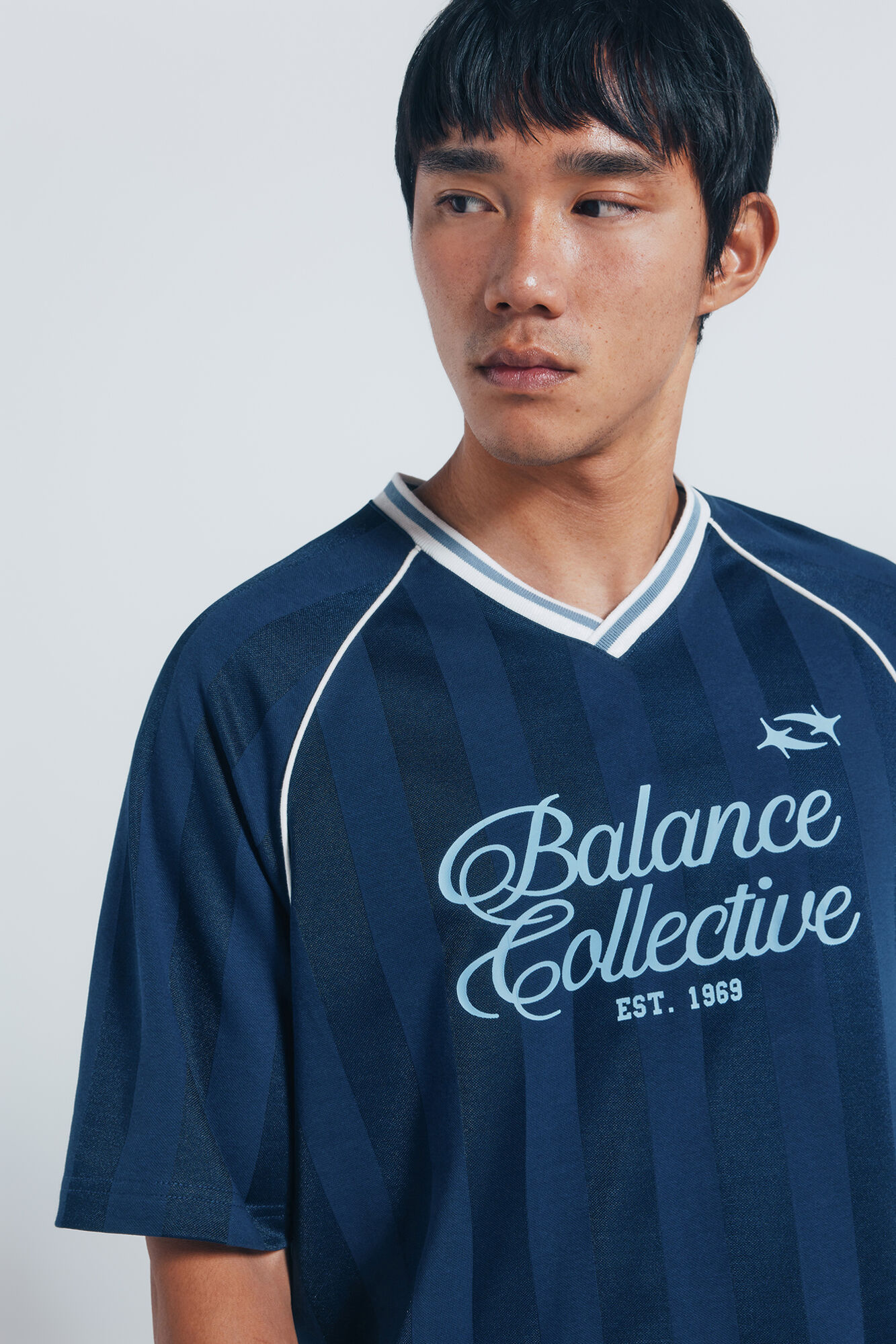 Springfield Camiseta sport pico azulado