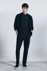 Springfield Pantal&oacute;n cargo slim fit negro