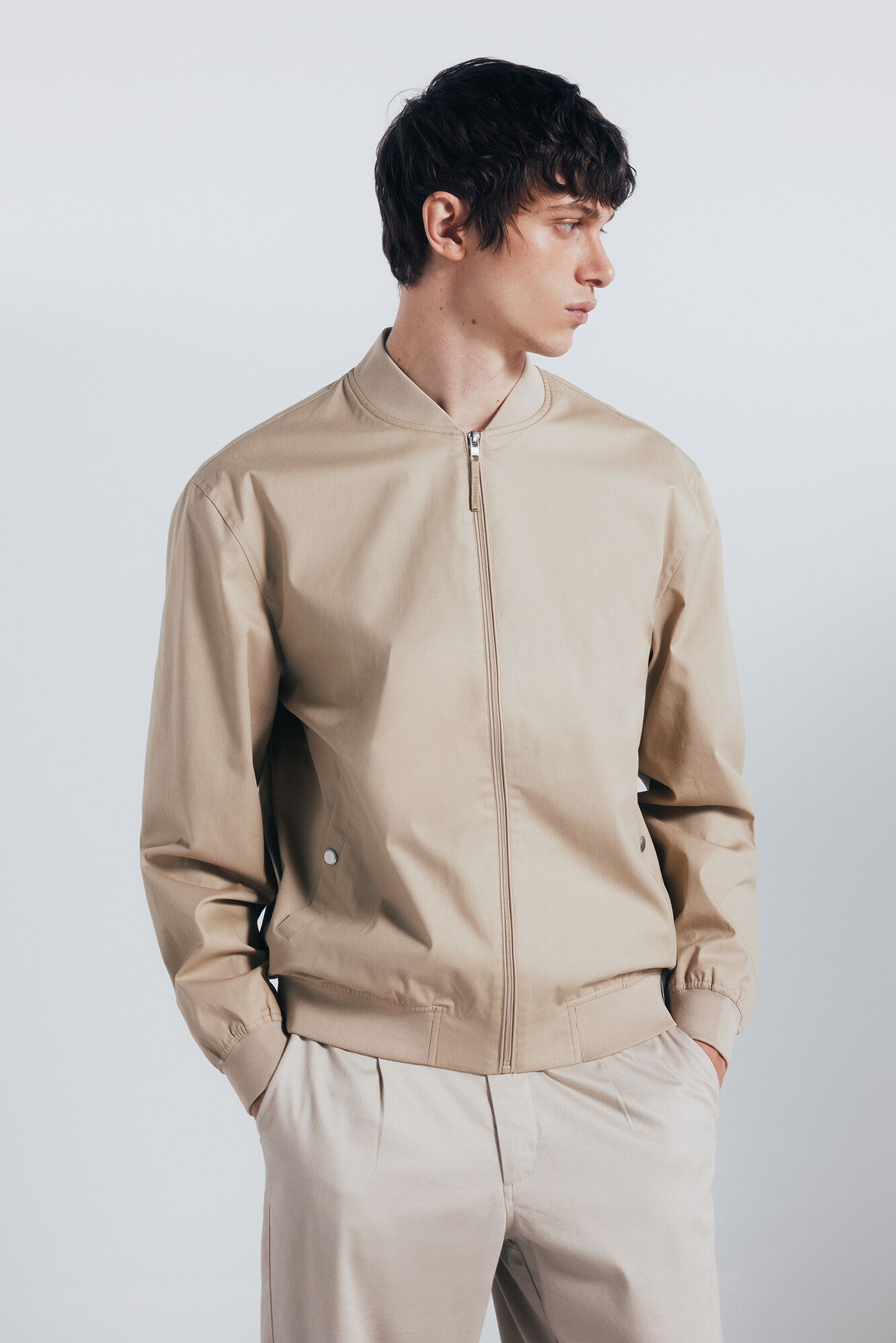 Springfield Bomber ligera beige