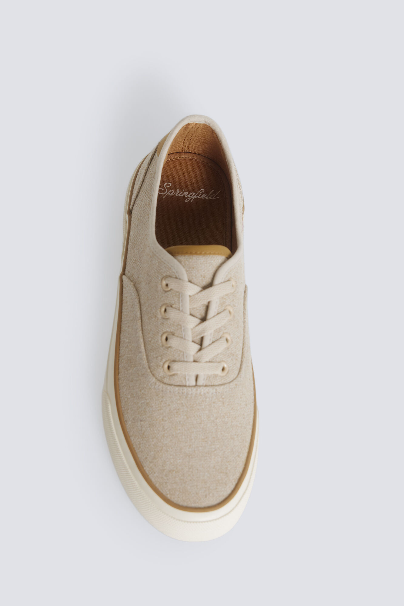 Springfield Tenis r&uacute;sticos de lona beige