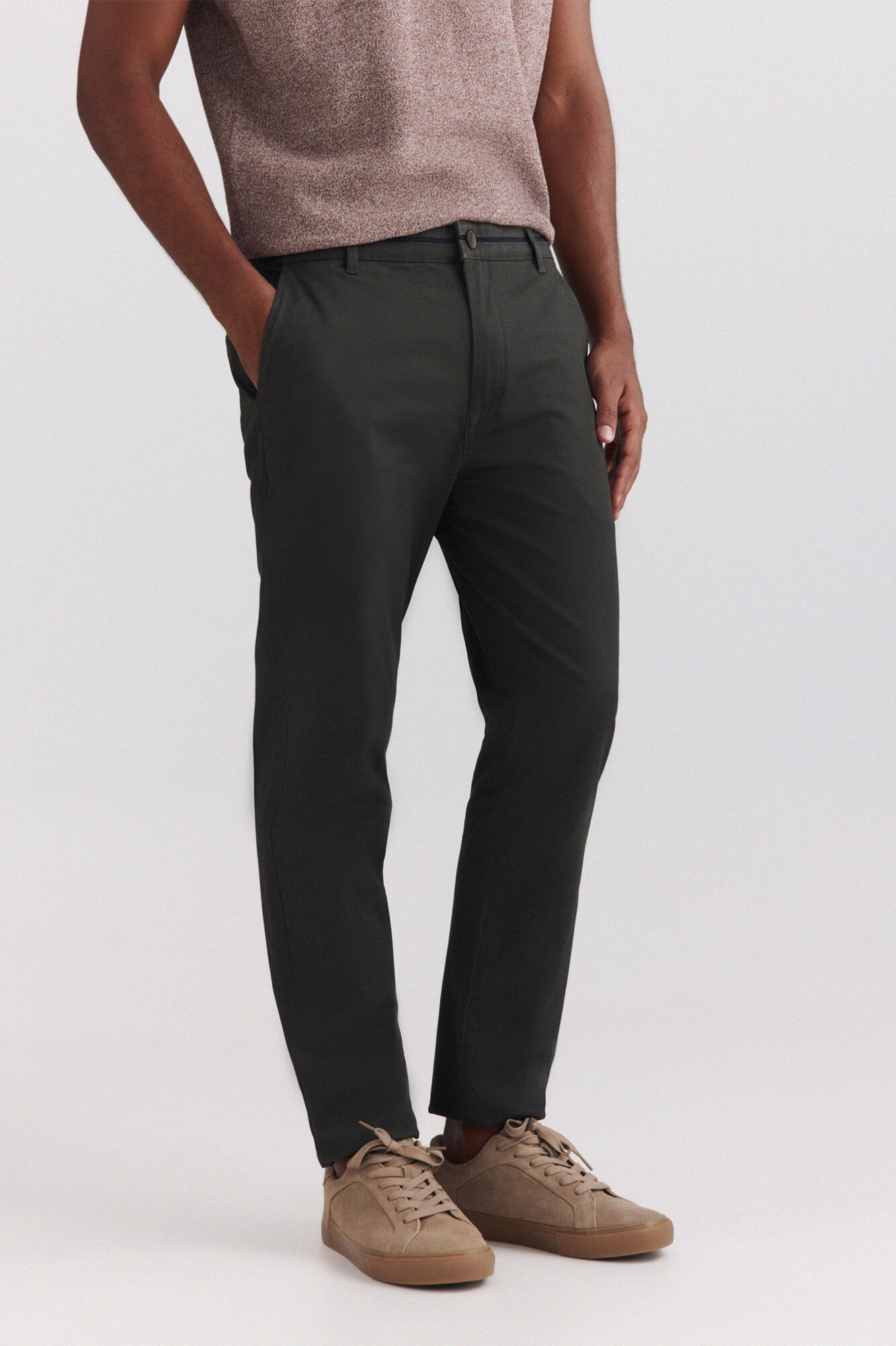 Springfield Pantal&oacute;n chino microestampado slim fit