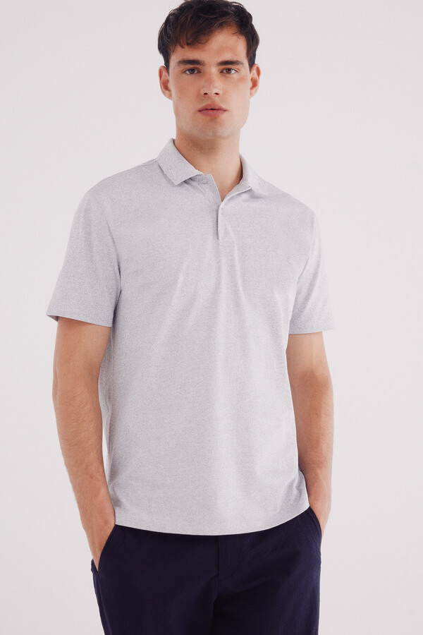 Springfield Polo jersey microraya natural