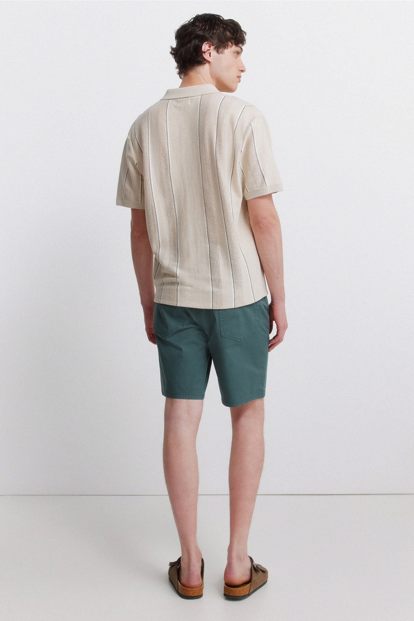 Springfield Bermudas ligeras de 5 bolsillos lavado regular fit turquesa