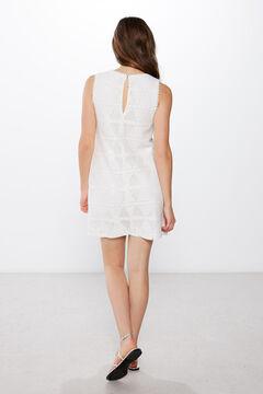 Springfield Vestido Lace  natural