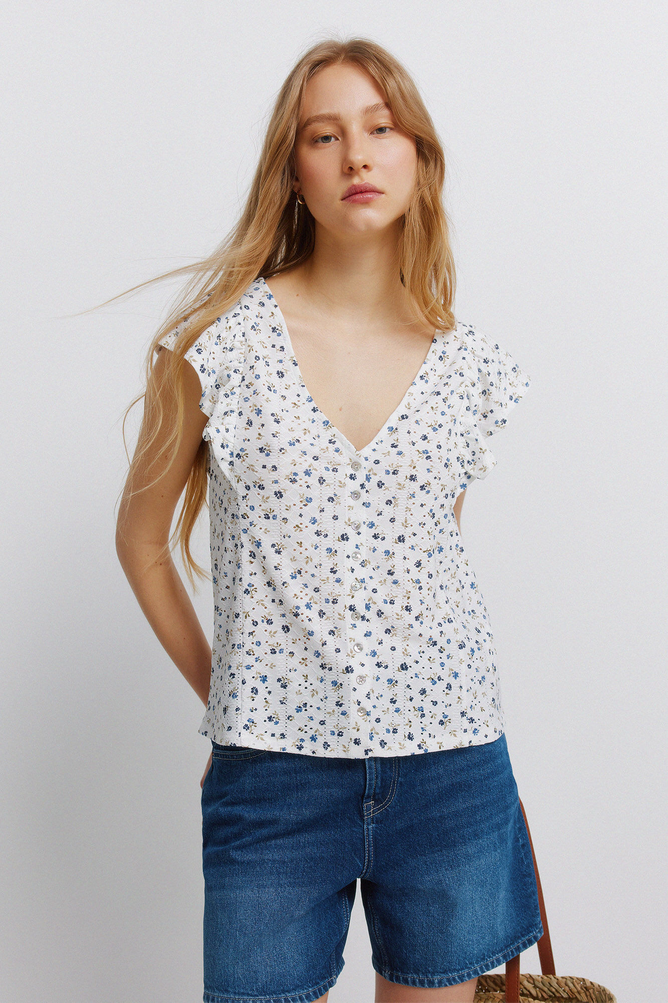 Springfield Playera de manga corta bordada