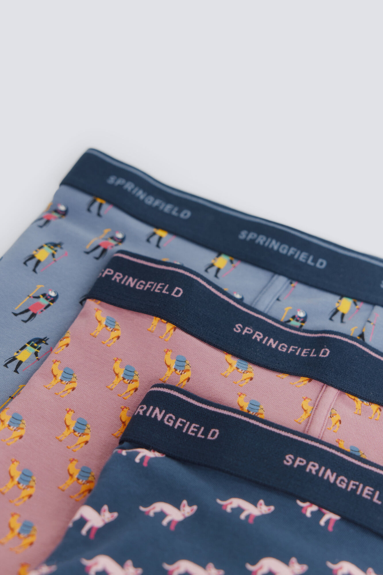 Springfield Pack 3 boxers Egipto marino