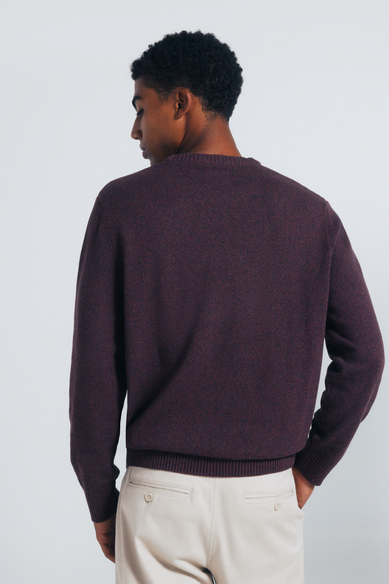 Springfield Jersey trenzado de fantas&iacute;a liso naranja