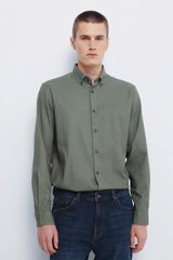 Springfield Playera de popelín kaki