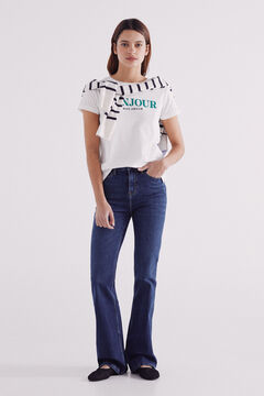 Springfield Playera "Au revoir" natural
