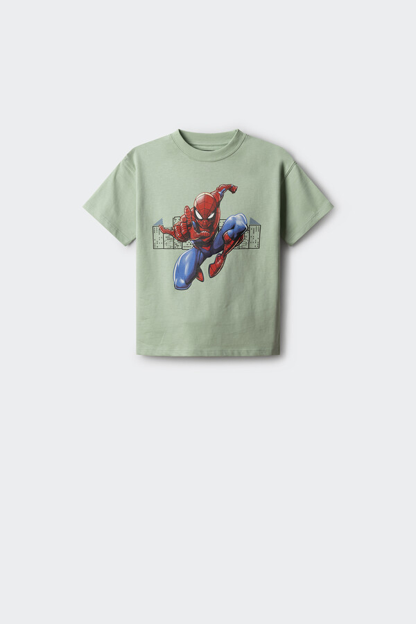 Springfield Kids Playera Spiderman niño verde
