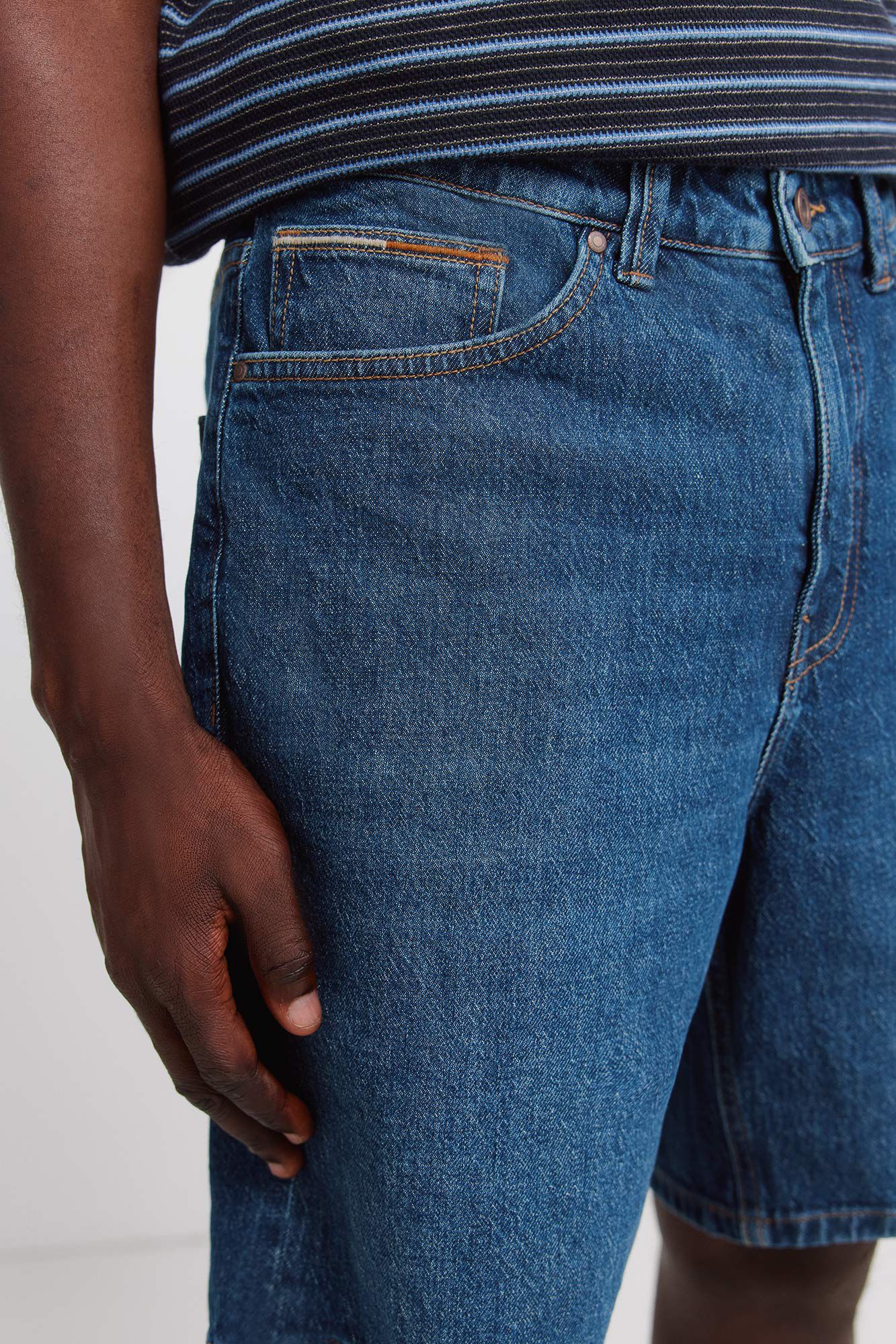 Springfield Bermuda de mezclilla regular fit azul