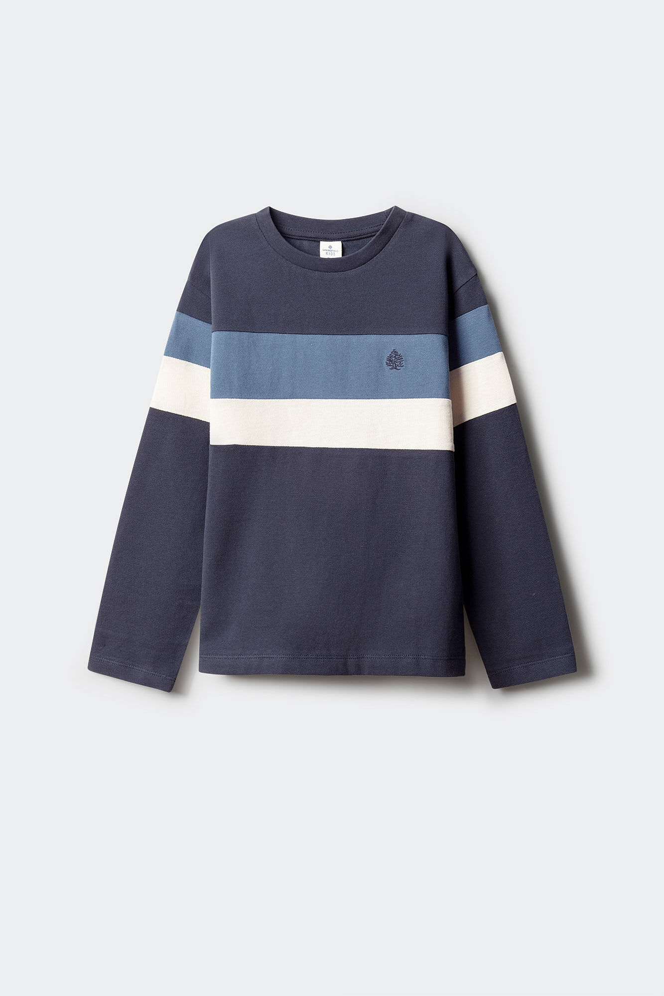 Springfield Kids Camiseta manga larga tricolor ni&ntilde;o azul