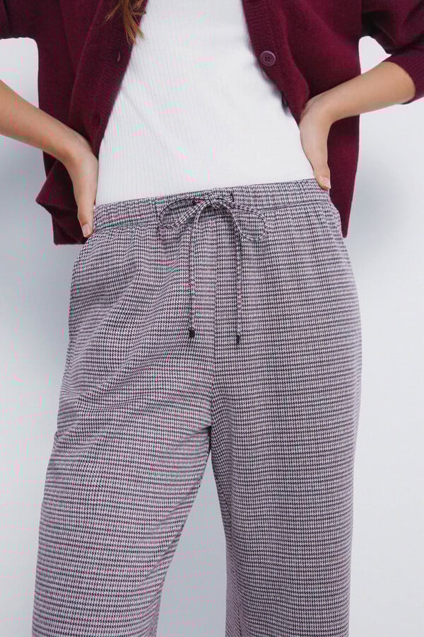 Springfield Pantalones de jogger de pierna ancha púrpura