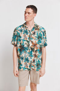 Springfield Camisa de manga corta con estampado floral