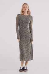 Springfield Vestido midi tubo khaki