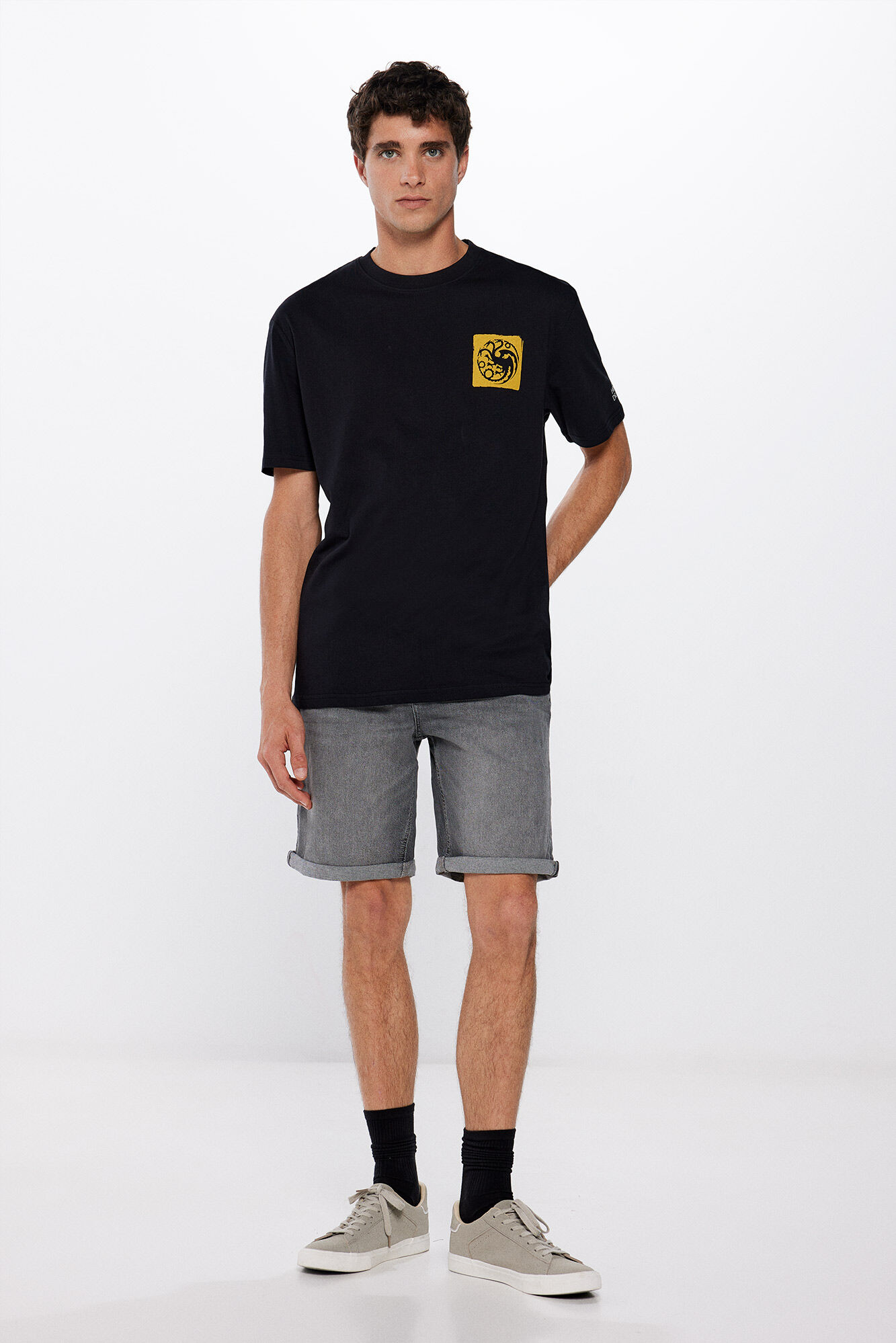 Springfield Camiseta Juego de Tronos negro