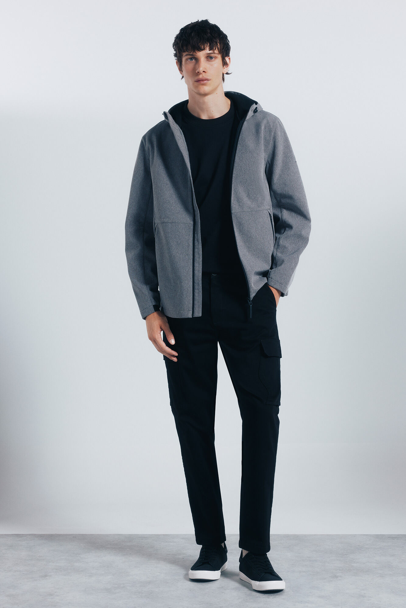 Springfield Parka t&eacute;cnica shoftshell gris