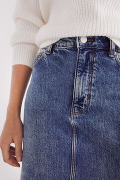 Springfield Falda denim midi azul