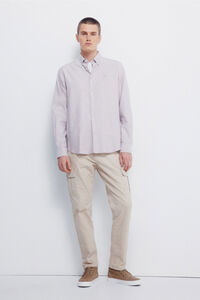 Springfield Pantal&oacute;n cargo lavado de corte entallado