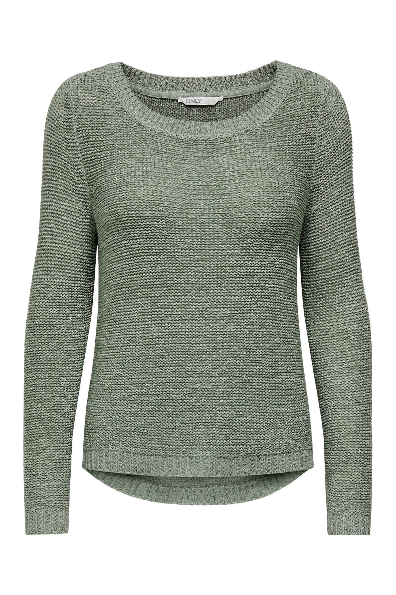 Only Su&eacute;tere cuello redondo verde
