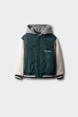 Springfield Chaqueta varsity beisbolera niño verde