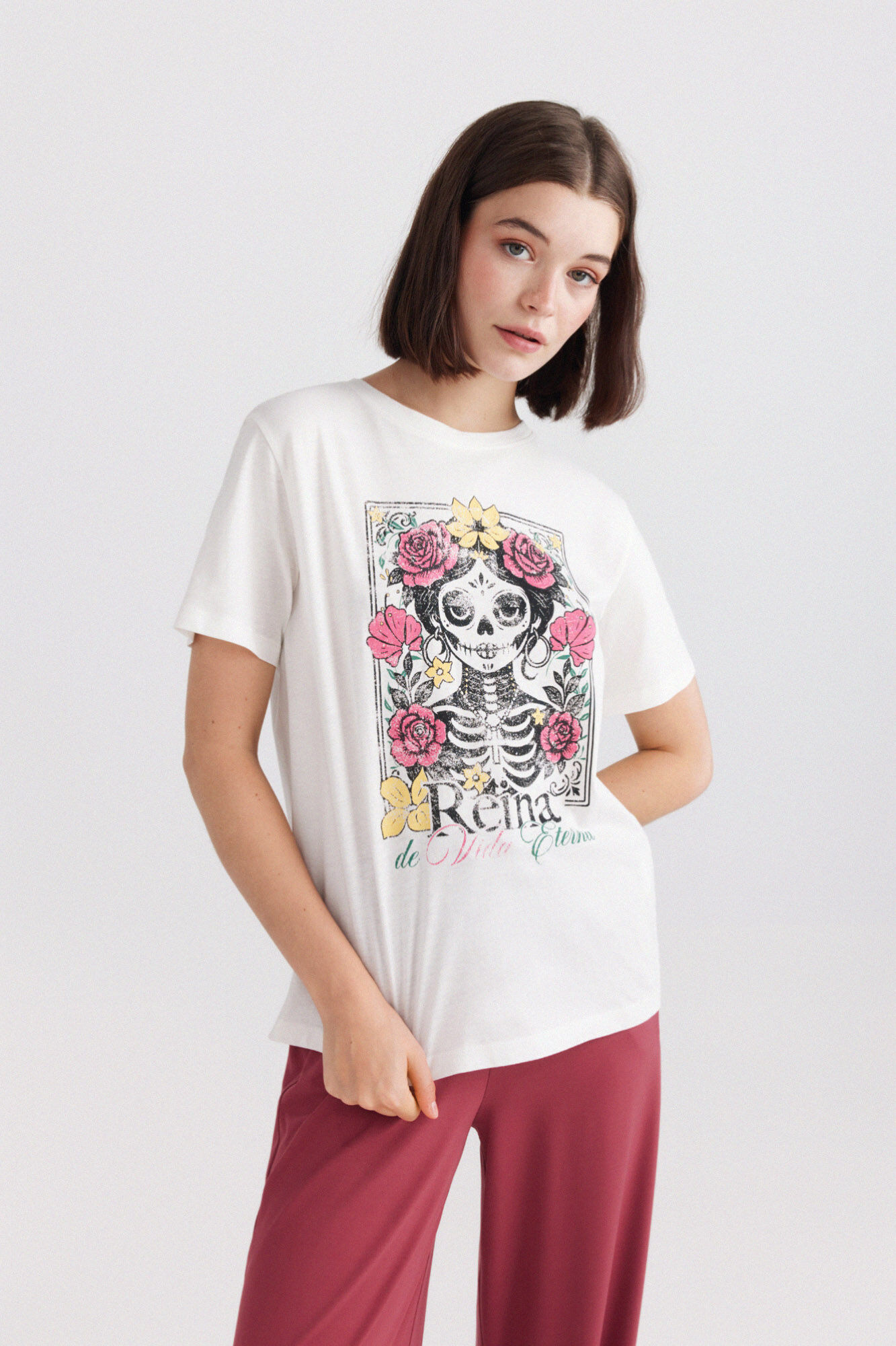 Springfield Playera manga corta D&iacute;a de Muertos