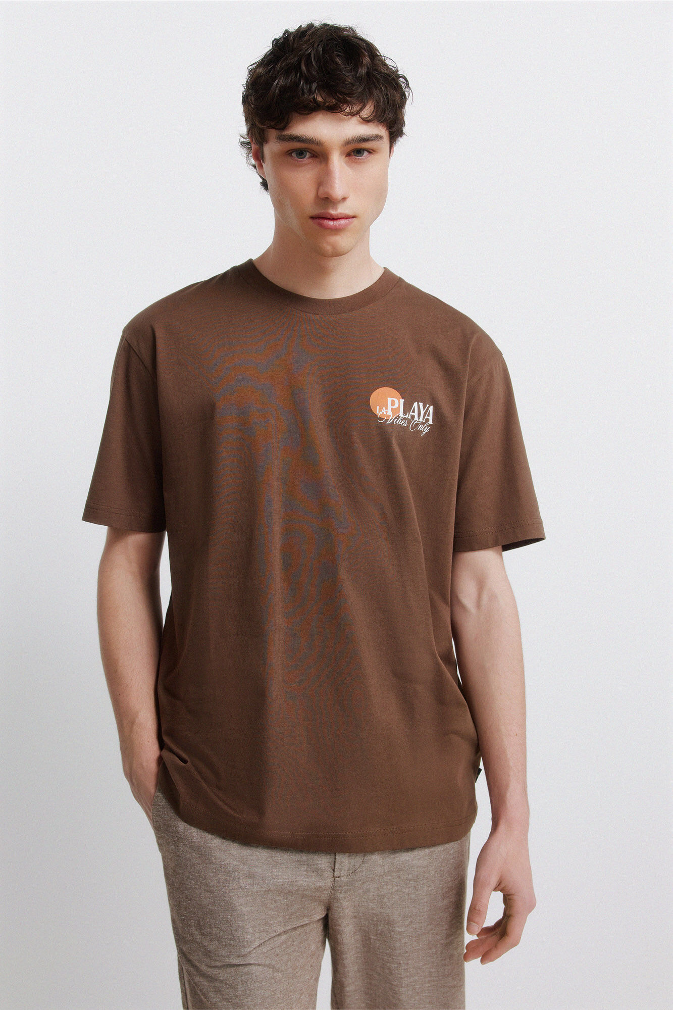 Springfield Playera de playa caf&eacute;