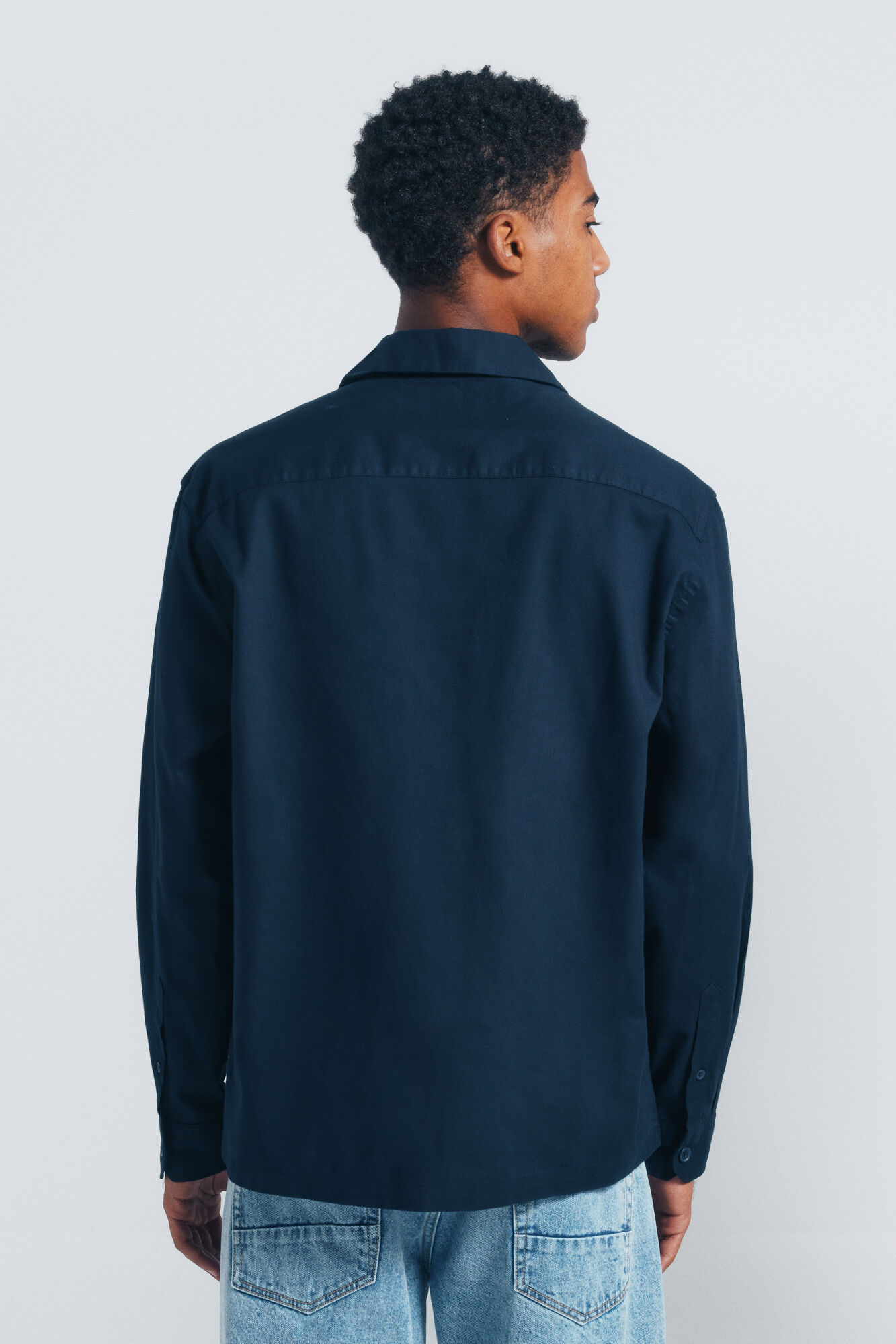 Springfield Bordado sobrecamisa azul