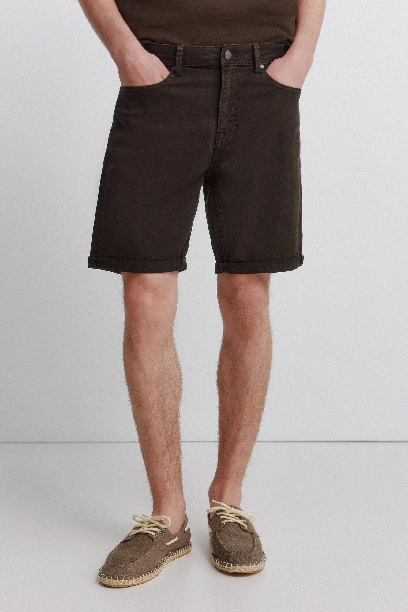Springfield Bermudas de 5 bolsillos lavadas slim fit