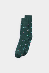 Springfield Calcetín jacquard moto verde