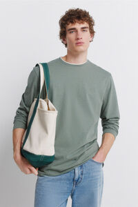 Springfield Camiseta manga larga doble efecto melange