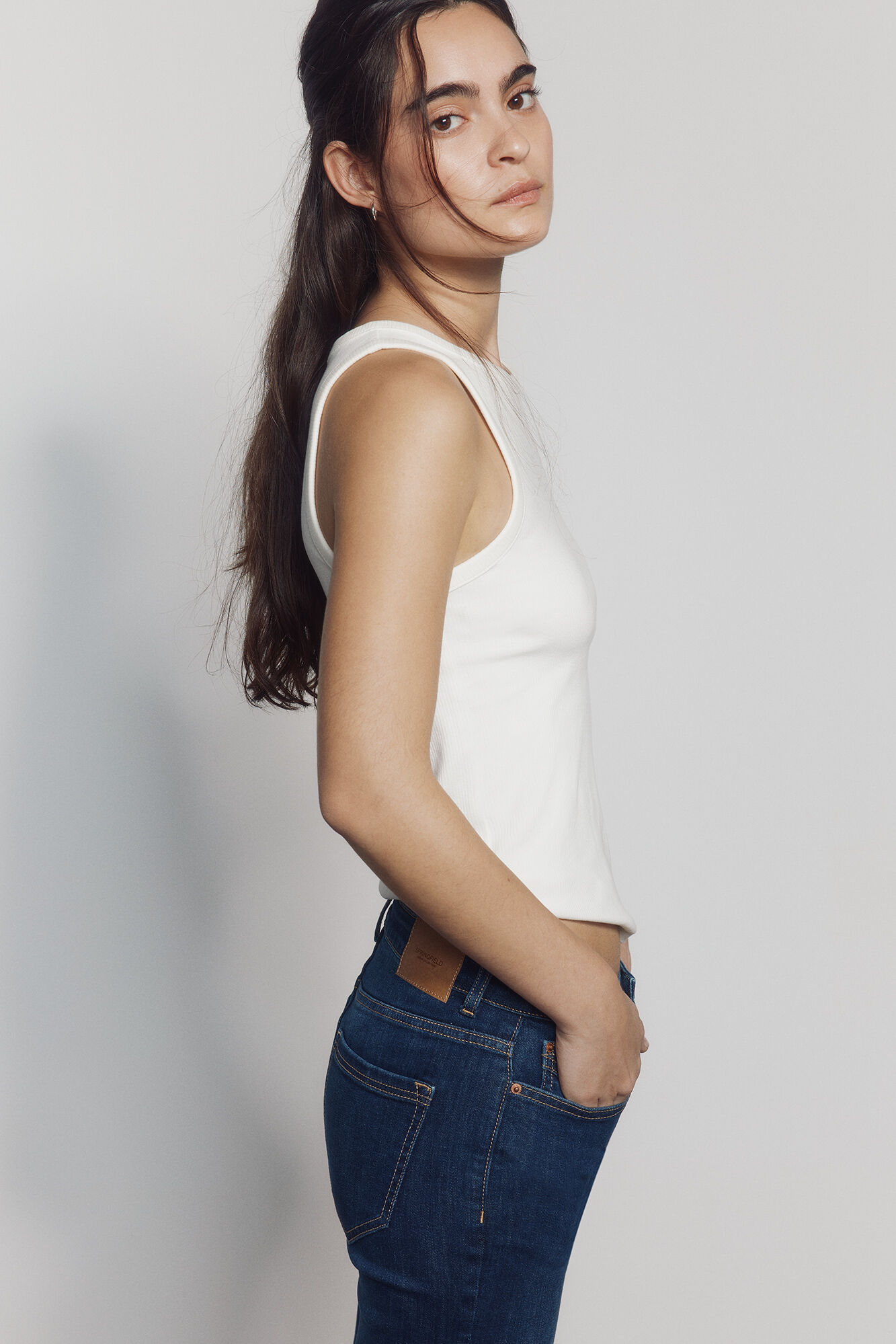 Springfield Jeans acampanados azul