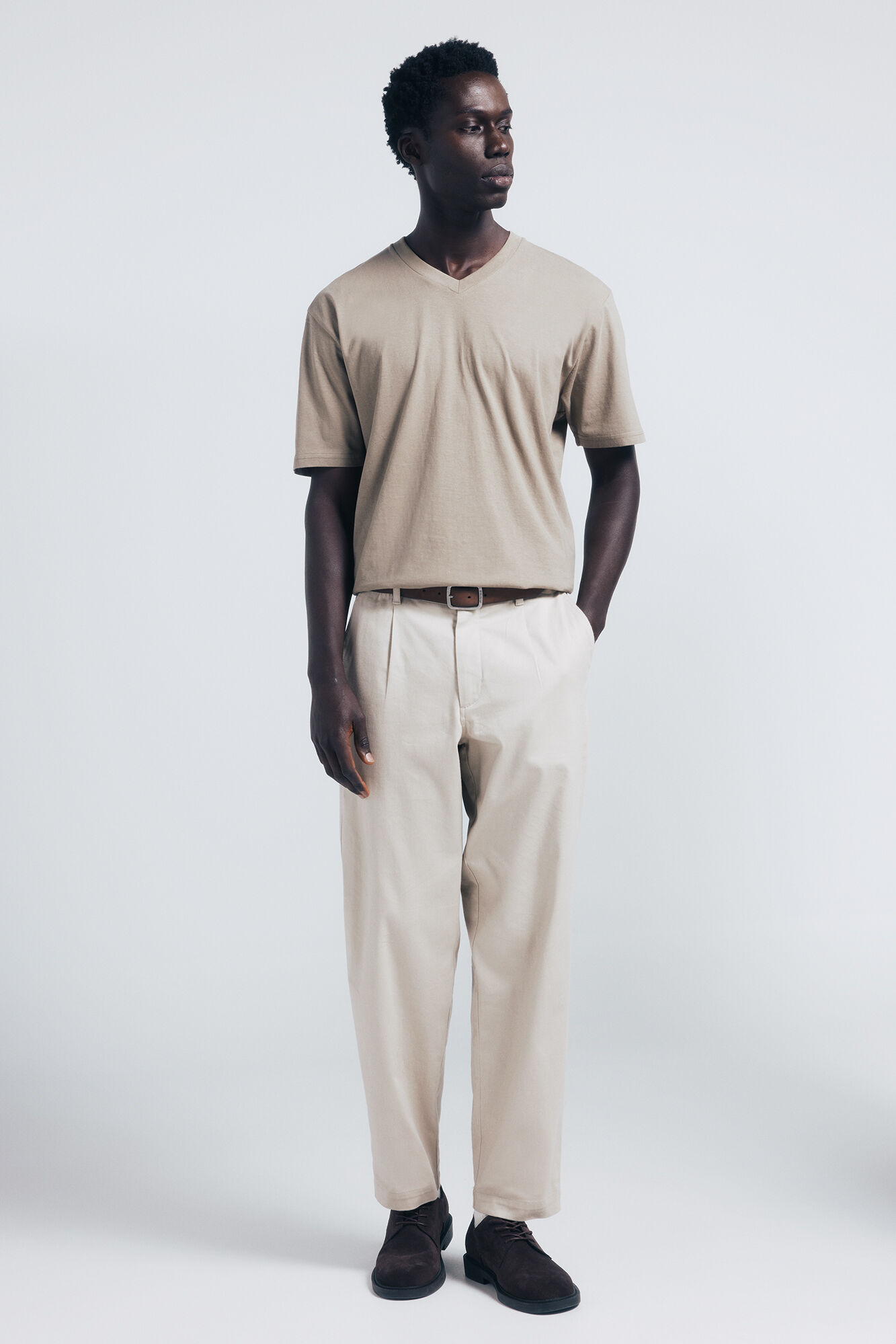 Springfield Camiseta b&aacute;sica cuello pico