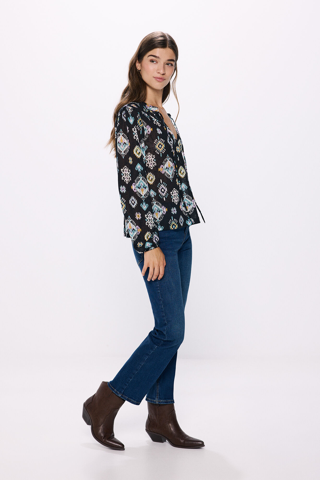 Springfield Blusa estampado &eacute;tnico