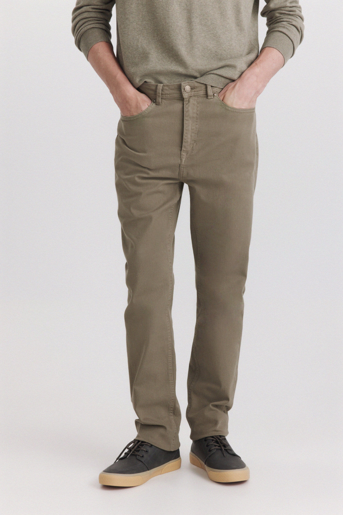 Springfield Pantal&oacute;n de 5 bolsillos slim lavado