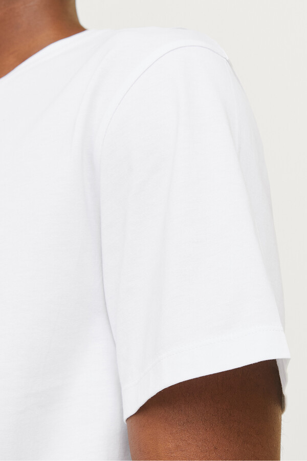 Jack & Jones Playera regular fit logo natural