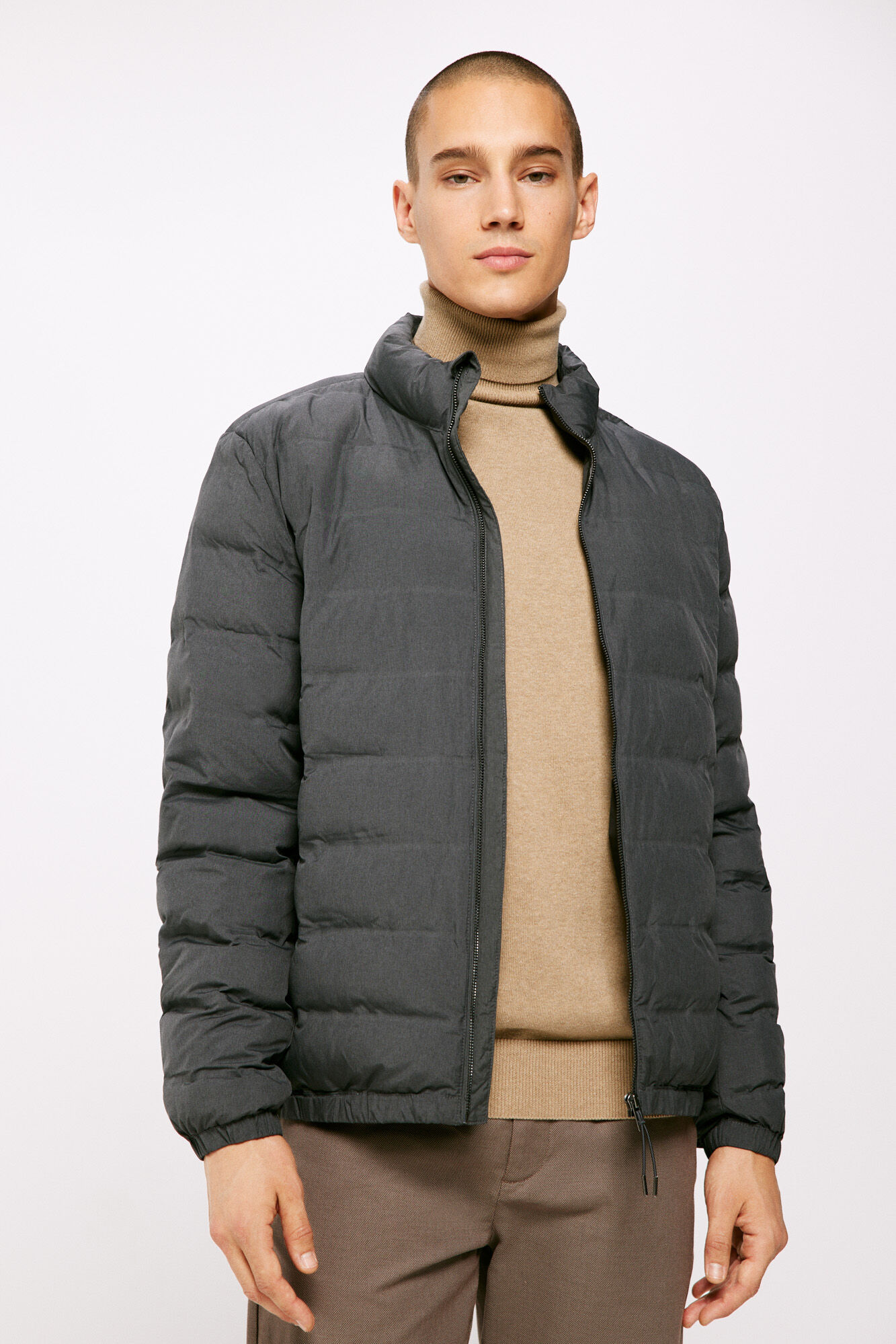 Springfield Chamarra acolchada termosellada gris