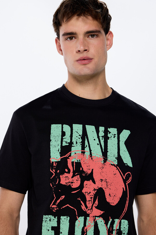 Springfield Playera Pink Floyd negro