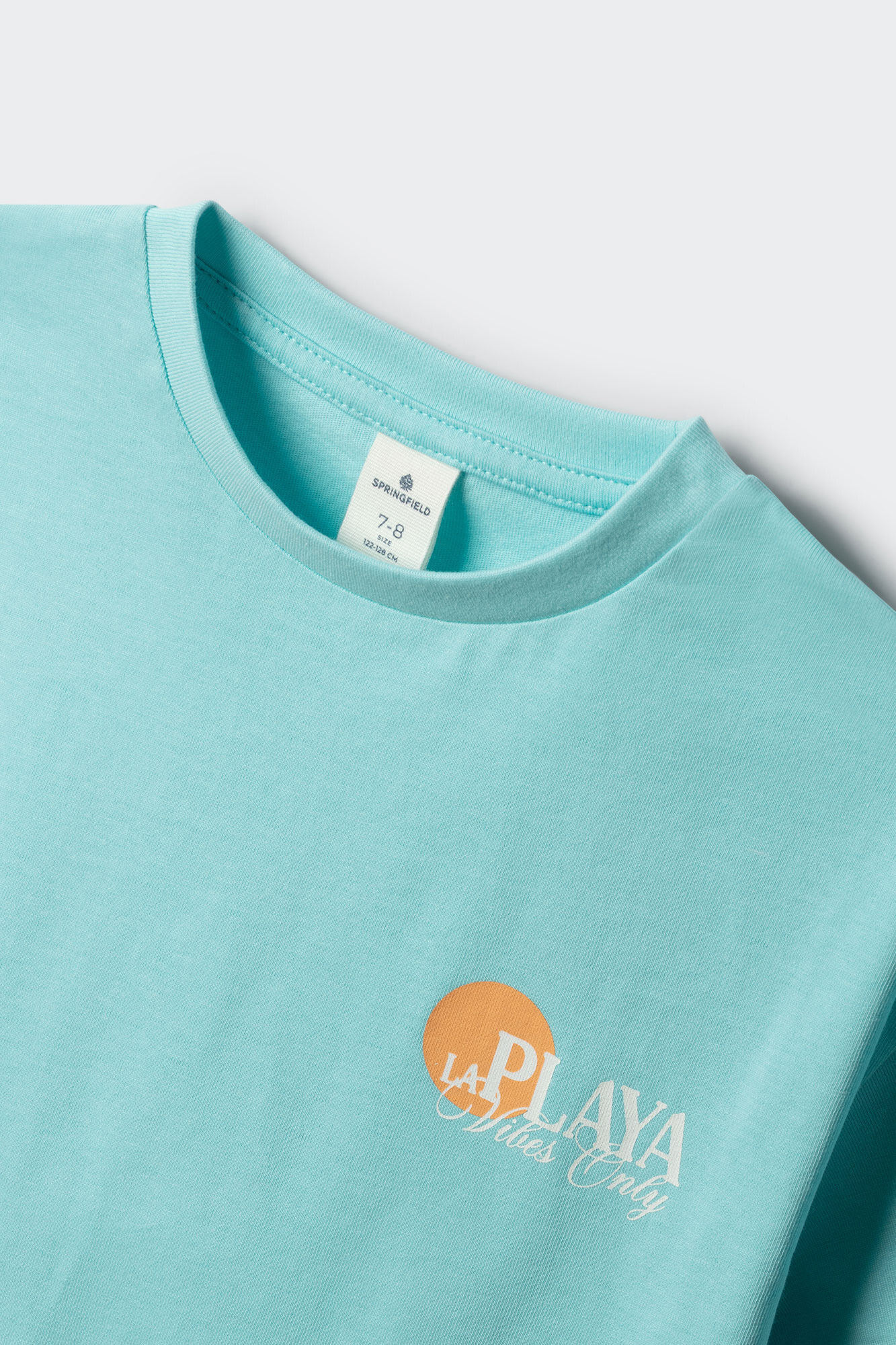 Springfield Kids Playera manga corta de playa para ni&ntilde;o negro