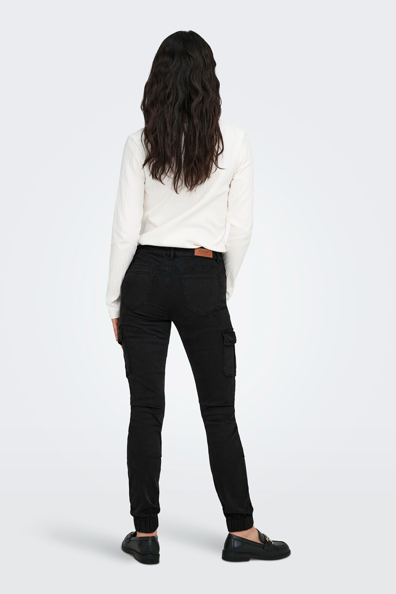 Only Pantal&oacute;n cargo slim fit negro