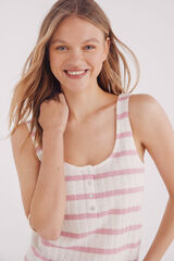 Springfield Playera panadera botones morado/lila