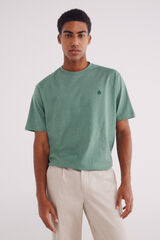 Springfield Playera microraya tejida verde