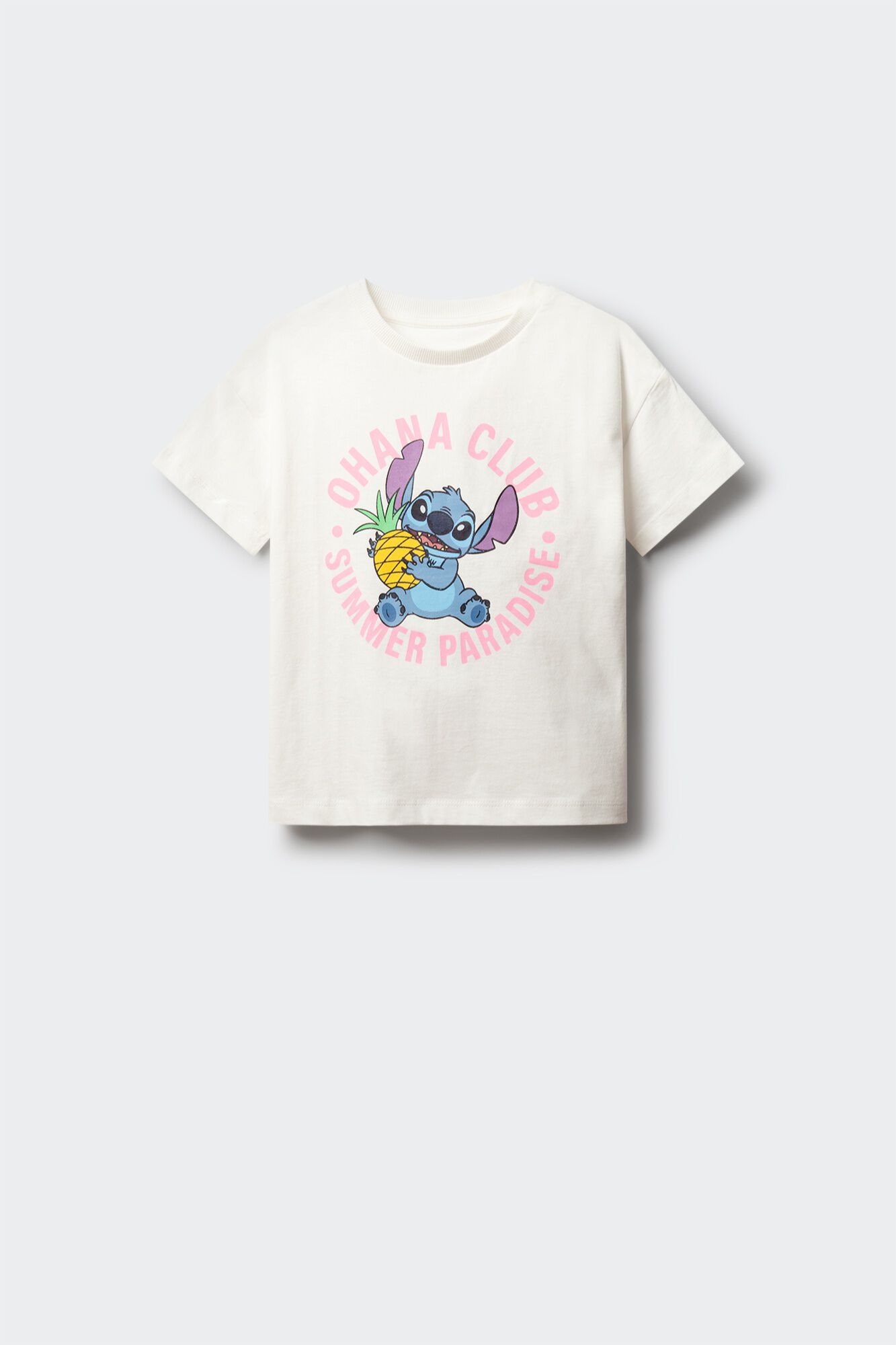 Springfield Kids Playera de manga corta "Lilo &Stich" ni&ntilde;a marfil