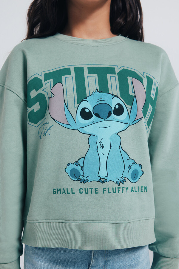 Springfield Kids Sudadera "Lilo & Stitch" niña verde