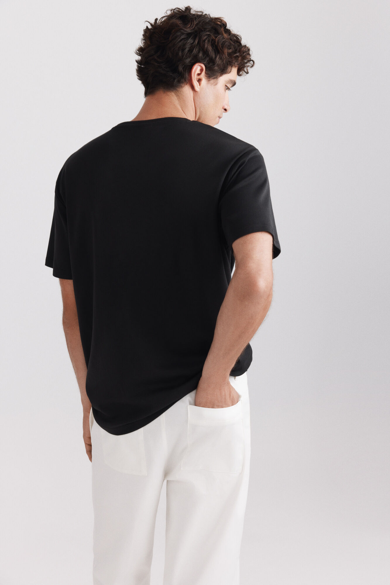 Springfield Playera de textura negro