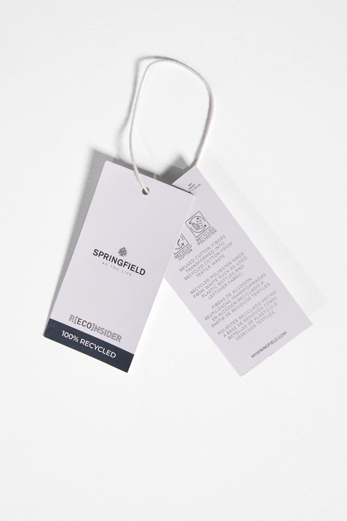 Springfield Camisa rayas horizontales beige