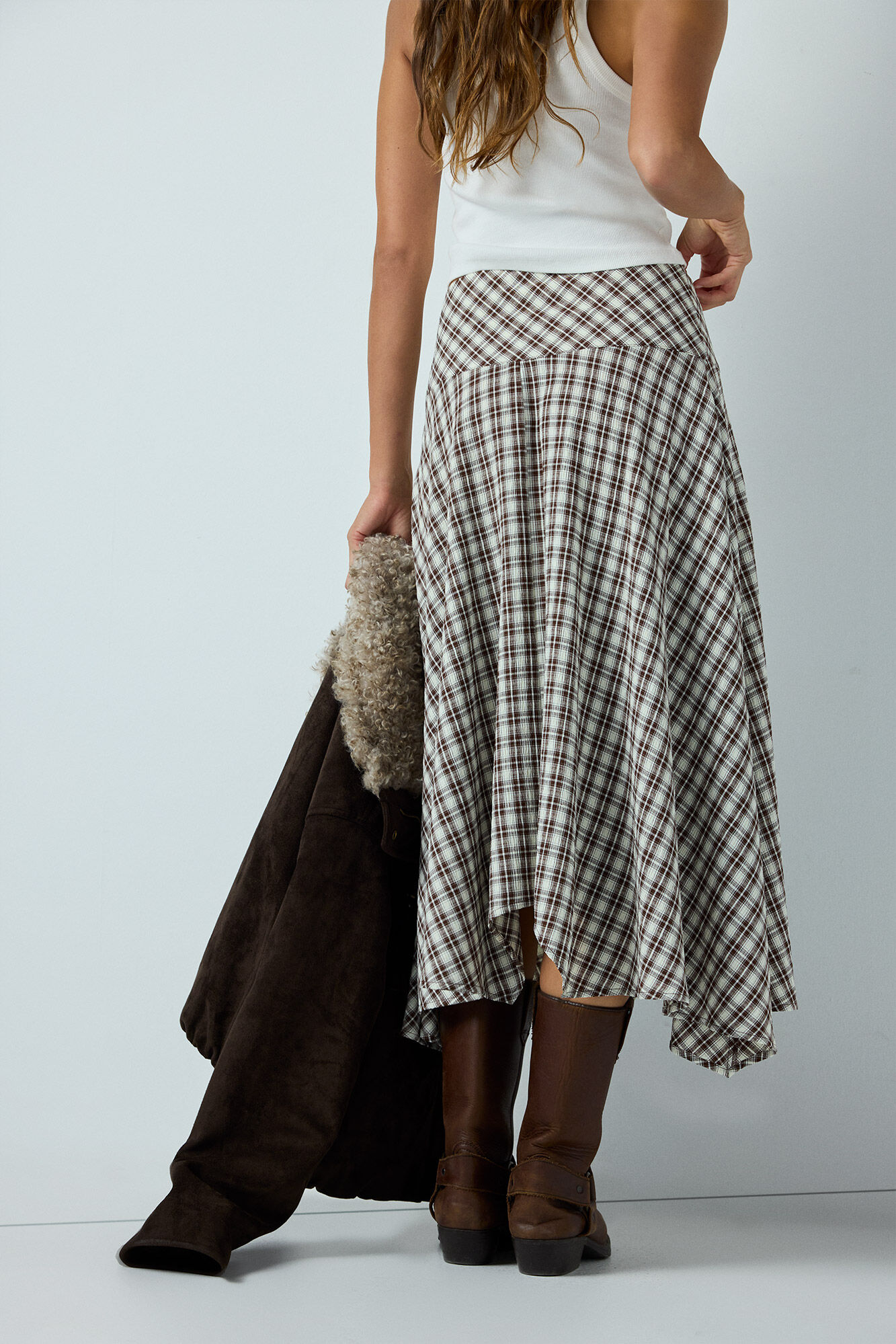 High Spirits Falda Midi Windsor beige