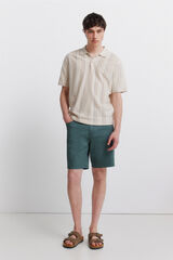 Springfield Bermudas ligeras de 5 bolsillos lavado regular fit turquesa