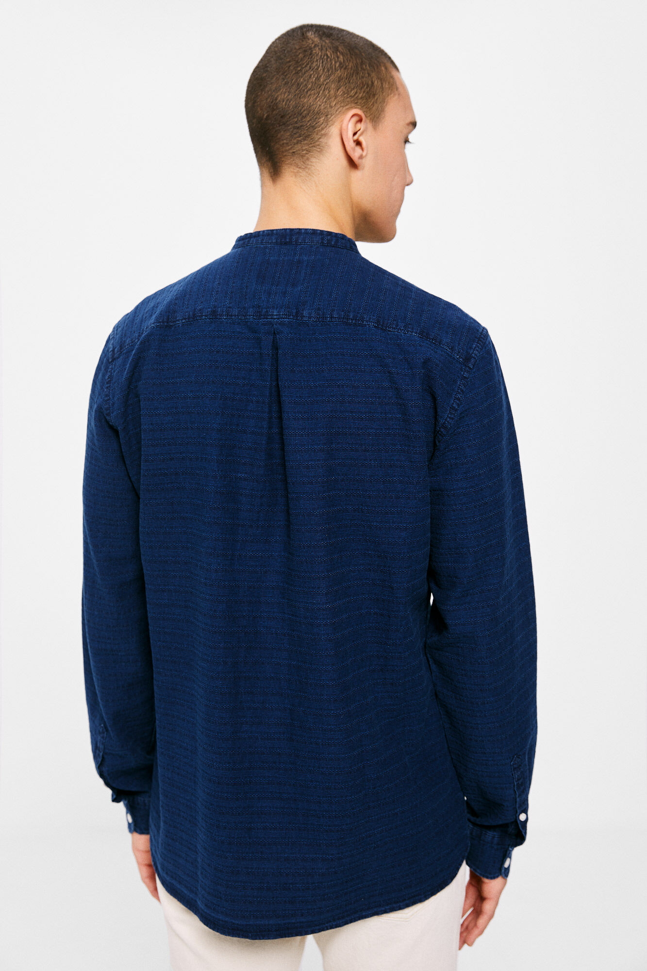 Springfield Camisa indigo mao marino