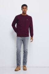 Springfield Jeans grises de lavado medio y corte entallado gris